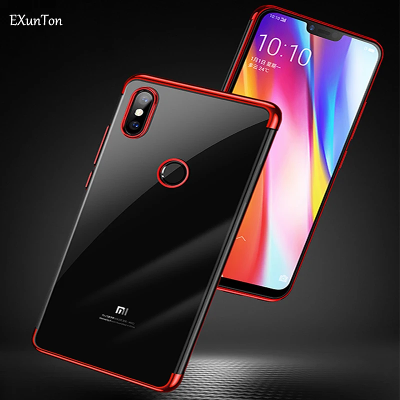 EXUNTON Роскошный чехол для Xiaomi Redmi Note 7 Pro Чехол из ТПУ мягкий Note7 чехол-накладка