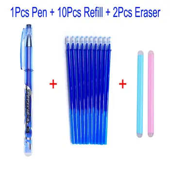 

DELVTCH 13Pcs/set 0.5MM Erasable Pen Refill Rod Blue/Black/Red Ink Gel Pen Refills For School Office Suppl Tool Stationery