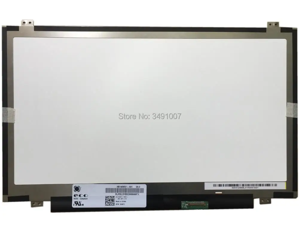 HB140WX1 601 V4.0 fit LTN140AT31 N140BGE EA2 N140BGE E33 N140BGE E43