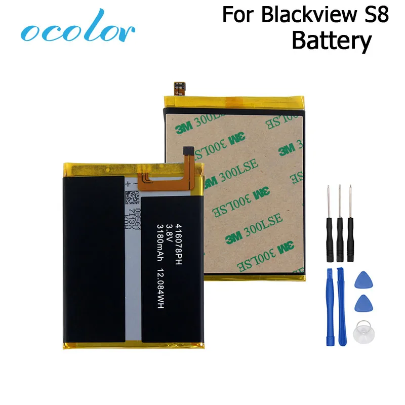 ocolor For Blackview S8 Battery 3180mAh 100 New Replacement Accessory