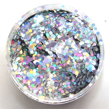 

1pack Flakes Nails 3MM Hexagon Laser Glitter Flake Nails Tattoo-Body-Eye Shadow 50G/BAG 3MM Nails Flake 50g Nail Glitter TE73994