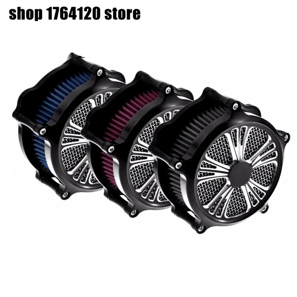 

Motorcycle Venturi CNC Air Cleaner Filter Kit For Harley Touring FLHX FLHR 2017 2018 Softail FLS FLSTF FXS 2018
