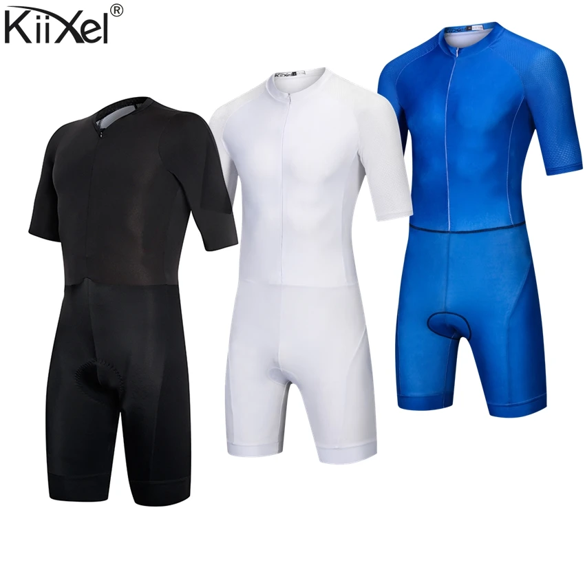 Брендовый черный костюм для велоспорта Триатлон Speedsuit Trisuit All Out короткий рукав