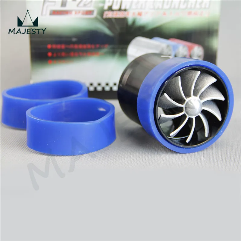 

Universal Fit Turbo Fan Air Intake Fuel Saver Double Fan TURBONATOR BLACK