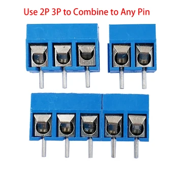 

5.0mm PCB Screw Terminal Block, 0.2" terminal block, KF301-5.0 2P 3P Straight