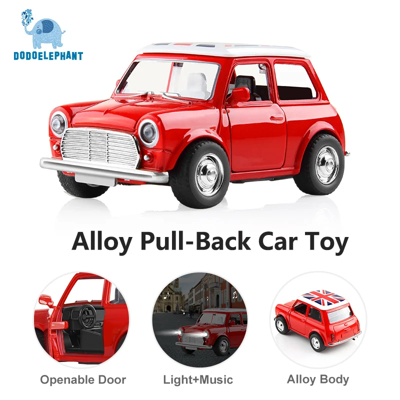 Alloy Car Toy Vehicles Acousto-optic Toy Mini Pull Back Car Metal Diecast Vehicle door open classic cars For Boys W light sound Alloy Car Toy Vehicles Acousto-optic Toy Mini Pull Back Car Metal Diecast Vehicle door open classic cars For Boys W light sound