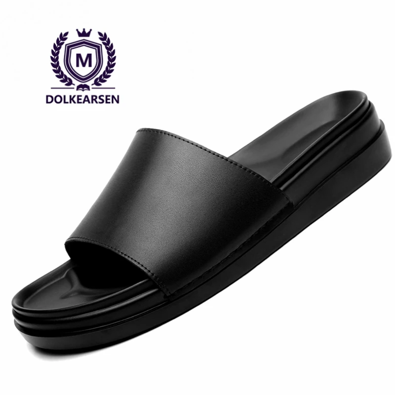 slippers for men black