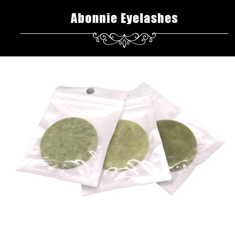 

10pcs/lot Round Jade Stone Eyelash Extension Glue Adhesive Pallet Stand Holder False Eyelash Makeup Tool