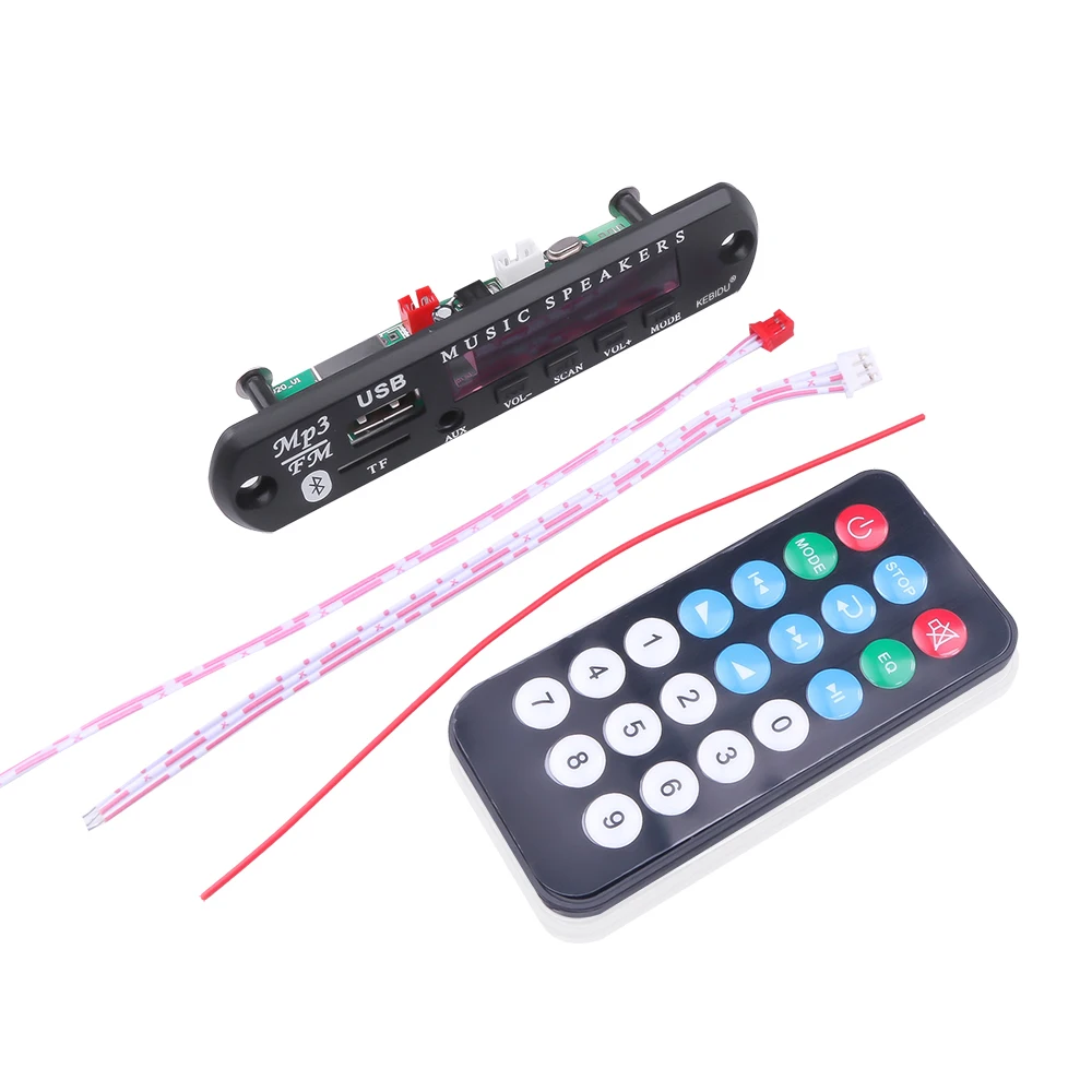

Car 5V MP3 Player Module 12V Bluetooth 5.0 Decoder Board FM Radio TF USB 3.5 mm AUX Bluetooth Receiver Car kit Audio Amplifier