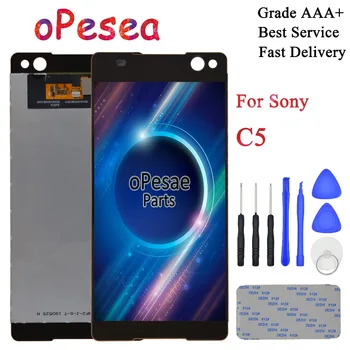 

oPesea For SONY Xperia C5 Ultra E5506 E5533 E5563 E5553 Full LCD Display Panel Touch Screen Digitizer Glass Assembly With Frame