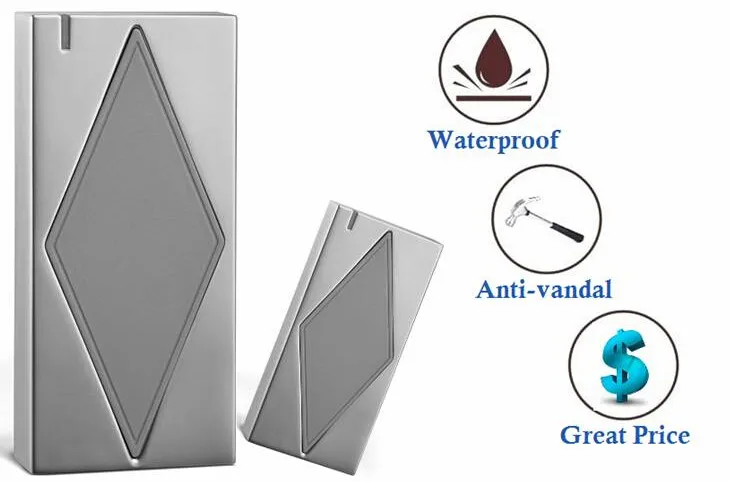 

S5-R EM IP66 Metal Case Smart Card RFID ID Card Reader For Outdoor Use Wiegand 26 Waterproof Contactless ID Readers