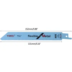 5 шт. 152 мм 6 "BIM S922EF гибкие пилы для дерева и металла резки 649E