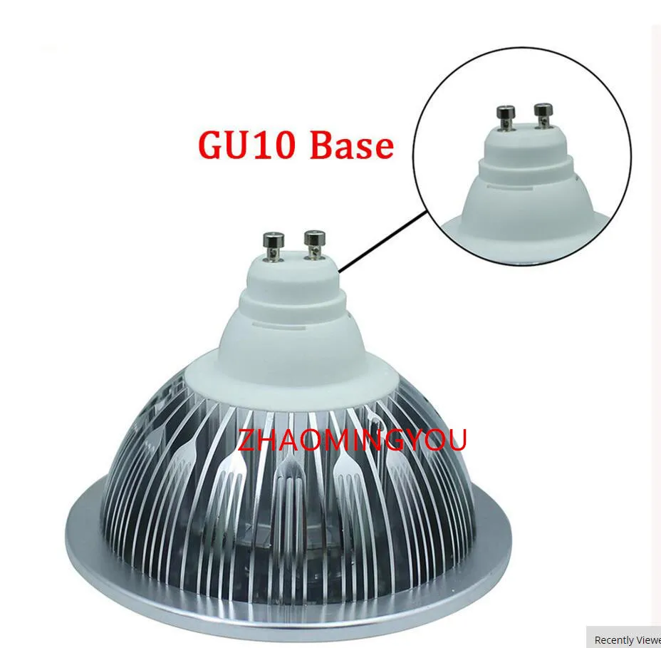Светодиодная лампочка YO GU10 E27 7 Вт 9 12 15 AC 85 265 в AR111 светодиодная с чипом CREE