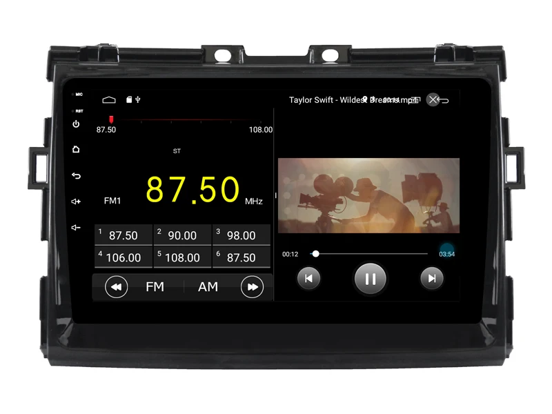 Clearance Deluxe Edition Car Android 9.0 Player for Toyota ESTIMA multimedia tape recorder 4G Lite sim card Bluetooth GPS Radio Head Unit 4