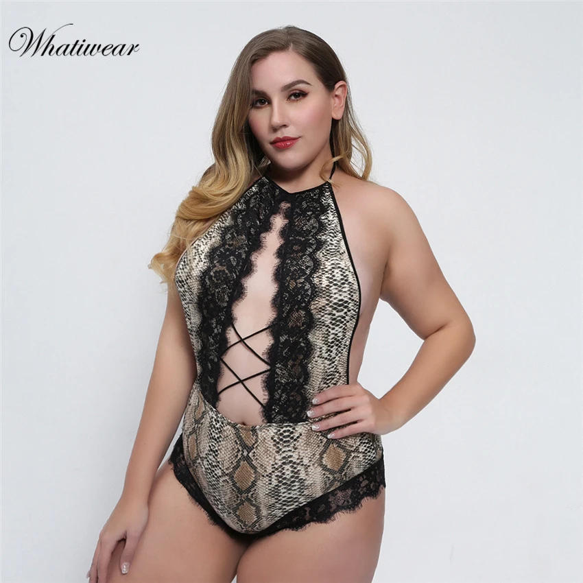 

2019 Hollow Out Romper Women Top Sexy Transparent One Piece Lace Plus Size Bodysuit Femme Overall Body Modis Playsuit Jumpsuit
