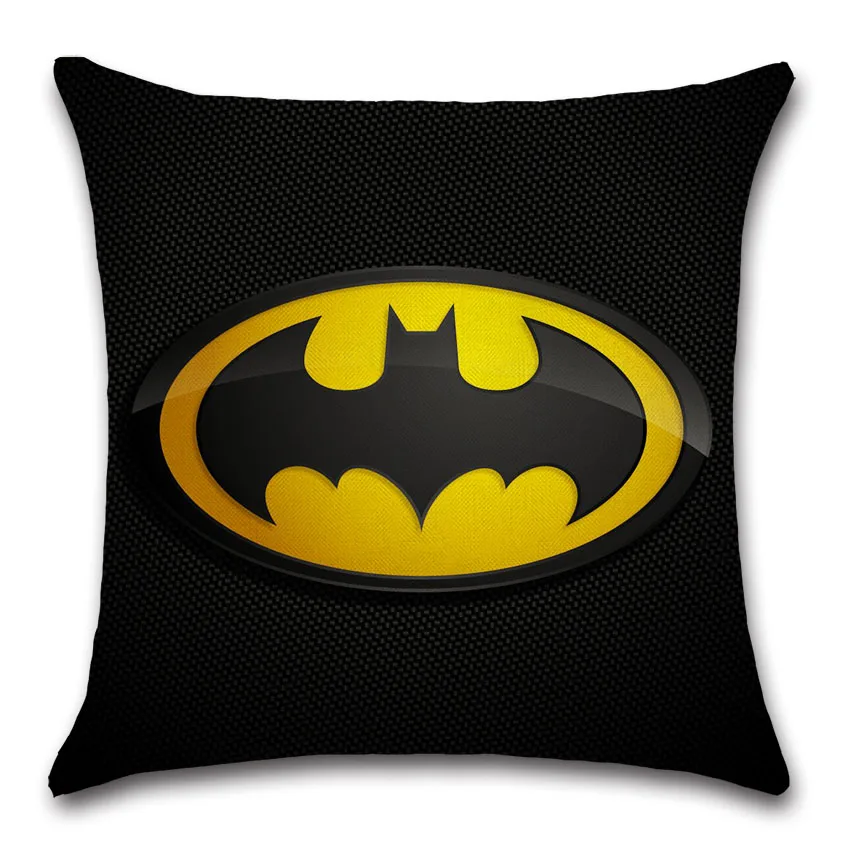 Movie comic batman sign mark cushion cover Pillow case sofa car Chair Decoration for home kids boy bedroom gift friend present Movie comic batman sign mark cushion cover Pillow case sofa car Chair Decoration for home kids boy bedroom gift friend present