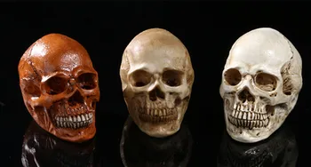 

1:1 Handmade Human Resin Skull Replica Skull Model Art Teaching Skeleton Mold Medical Halloween Decoration Teaching Resources