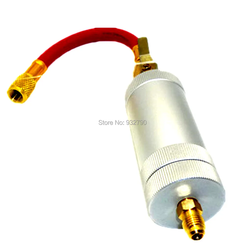 Air Conditioning Refrigeration Inline Oil Dye Injector AC AC R134 R12 R22 2 oz