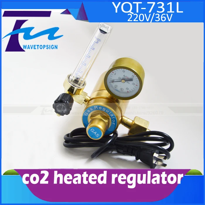 CO2 heated regulator DC 36V Carbon dioxide gas welding heating meter