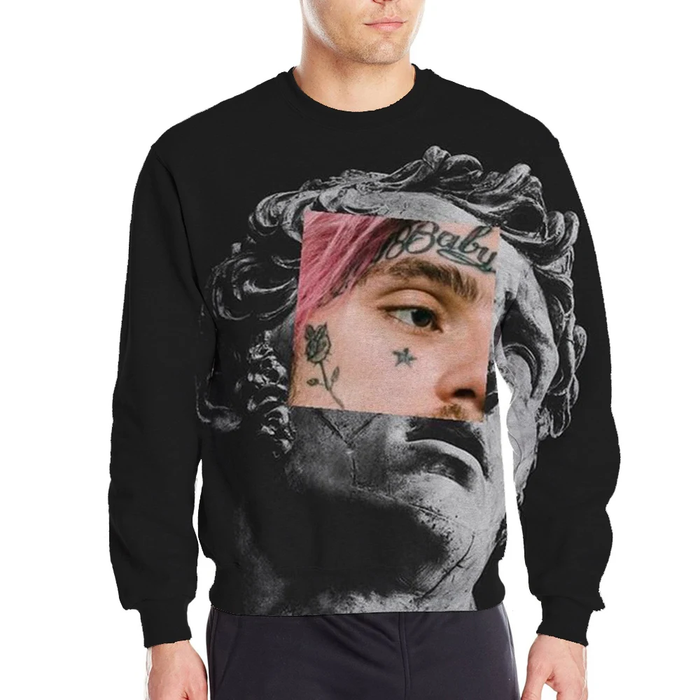 Long sleeve Lil Peep Sweatshirts Mens Hip Hop Sweatshirt Tops Tracksuit Hoodies Collar Man's Male Streetwear Hot Clothing Hodies