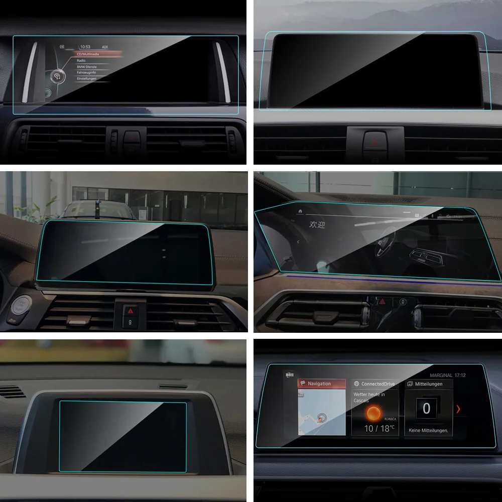 Автомобильная защита экрана GPS навигатора для BMW E90 G11 G12 F15 F16 F25 F26 F45 F46 F48 E70 E71 G05 G07 G32