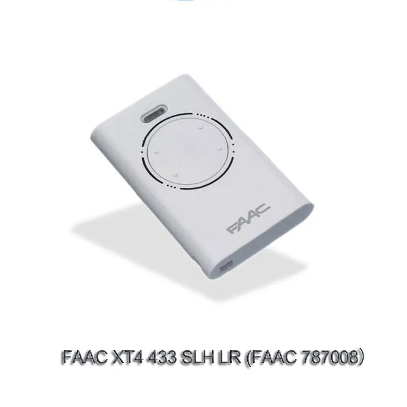 2 шт. для Telecomando передатчик радиоcomando FAAC XT4 433 SLH LR 787008 белый 2 кнопки батареи CR2032