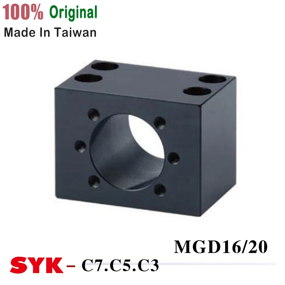 

MGD16 ballscrew SFU1605 ball nut housing Bracket MGD16 MGD20 Black