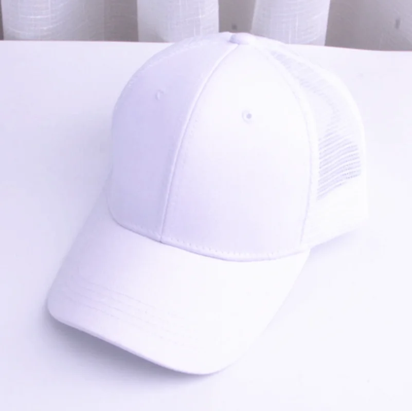 white 4 цвета бейсбольная кепка s Мужская Женская кепка мужская хип-хоп шляпа папа летняя дышащая сетка унисекс уличная Кепка - Цвет: white
