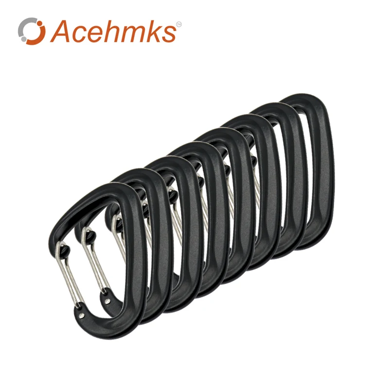 Mini Carabiner With Screw Lock Spring Keychain Hook Acehmks For Outdoor Camping Hiking EDC Survival Tool