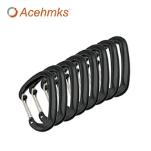 Mini Carabiner With Screw Lock Spring Keychain Hook Acehmks For Outdoor Camping Hiking EDC Survival Tool