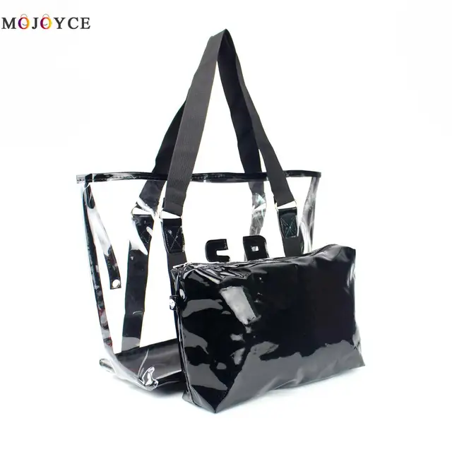 Summer Waterproof Transparent Jelly Crystal Women Shoulder Bags Summer Waterproof Transparent Jelly Crystal Women Shoulder Bags Las Clear Pvc Purses And Handbags Large Capacity