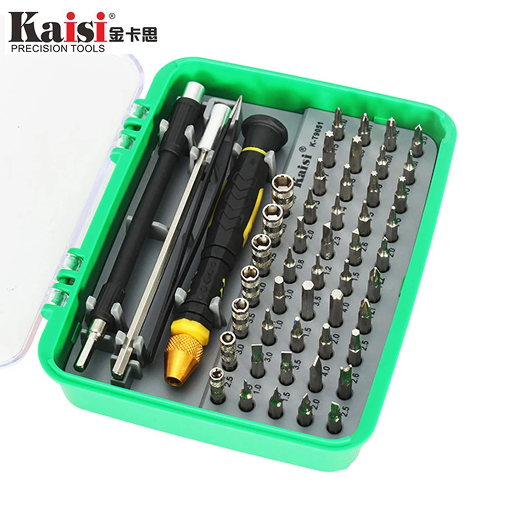 

Kaisi 51-in-1 Magnetic Screwdriver Set Opening Tool Kit Versatile Screw Driver Bits Repair Tools for Mobile Cell Phones Laptop
