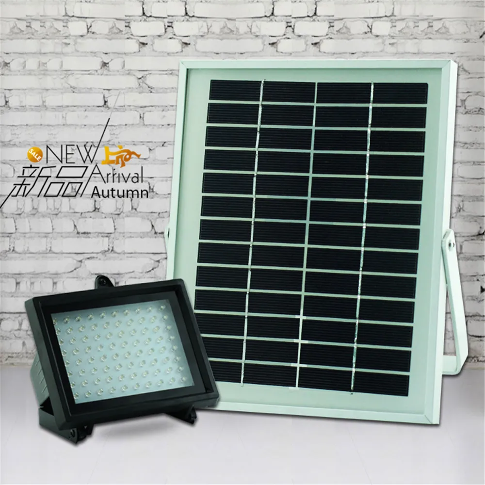 

High Brightness 5W 80LED control Solar LED lamps Automatic light control lighting solar lights for garden decoration wholesale