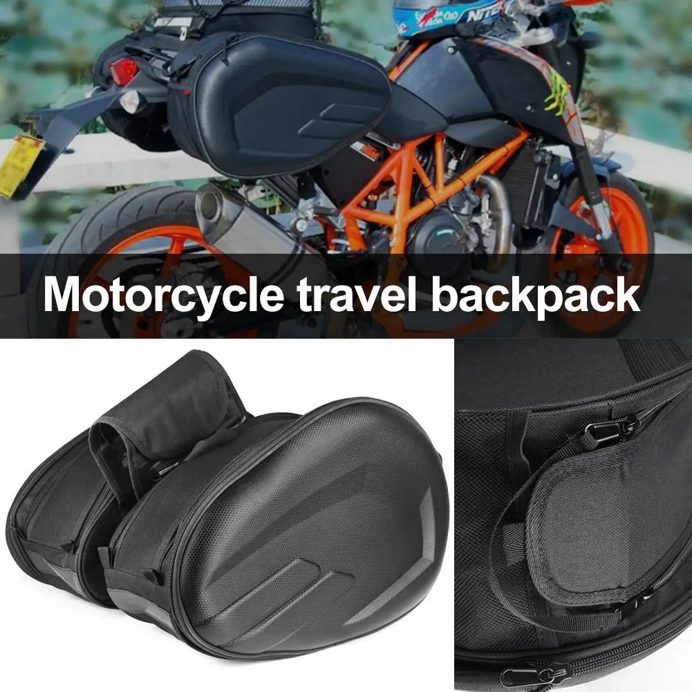 

Waterproof Motorcycle Tail Package Box Saddle Bag Side Package Carbon Fiber Case Locomotive Long-Distance Travel Large Capacity