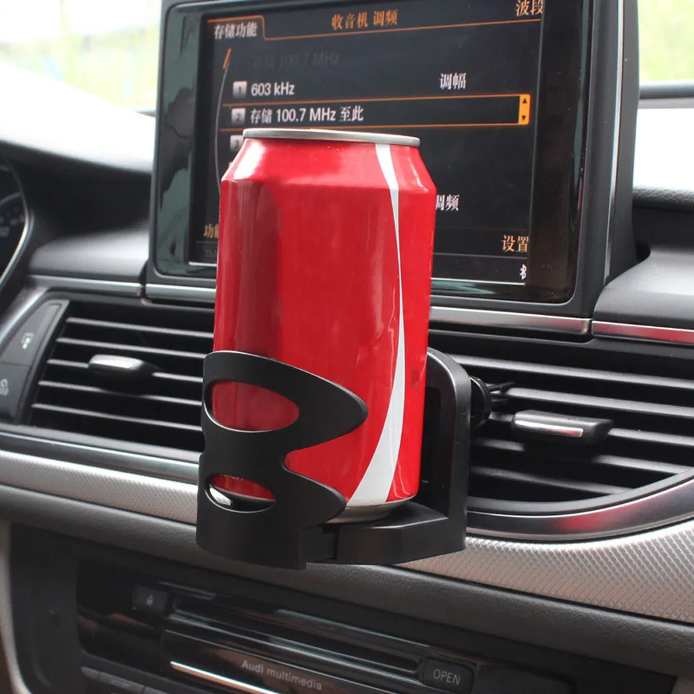 

Car Phone Holder Car Air Vent Outlet Mount Cups Bottle Drinks Black Stand Holder Bracket For Most Car Trucks And SUV Car styling