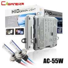 Cawanerl H1 H3 H7 H8 H11 9005 HB3 9006 HB4 881 автомобильных ксеноновых светильник HID комплект AC балласта+ лампы 55W 3000 K-8000 K для головной светильник тумана светильник