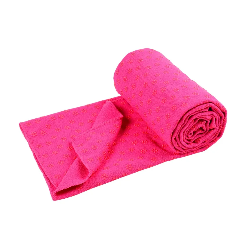 Горячая Распродажа нескользящий коврик для йоги полотенце одеяло Спорт Фитнес упражнения пилатес тренировки - Цвет: Красный