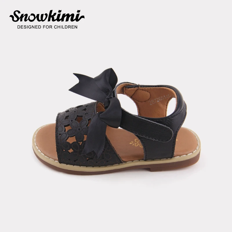2018 г. Распродажа Sandalet Melissa Tenis Infantil Snowkimi Девочка сандалии дышащие Lei ленты на