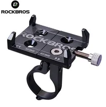 ROCKBROS Cycling Bicycle Phone Holder MTB Road Bike Handlebar Stand Adjustable Telephone Holder Bracket 3.5-6.2inch Smartphone