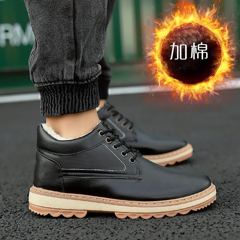 

New Men Sneakers Boots High-top Non-slip Fashion Men Shoes Zapatillas de deporte Boots Winter Super Warm Comfortable Snow Boots