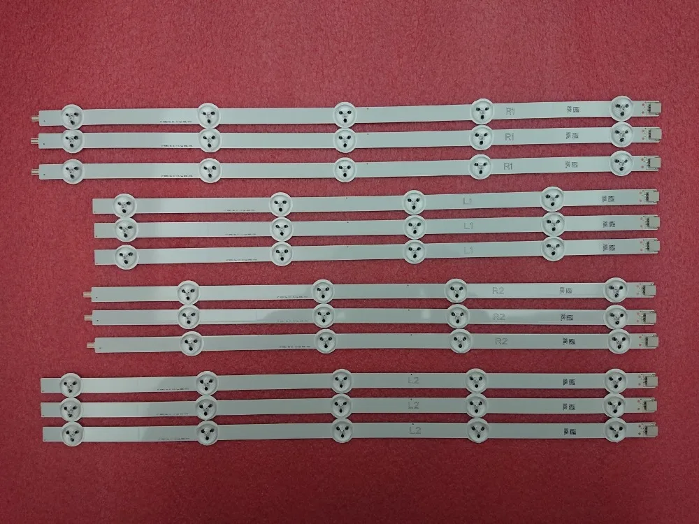 Новый оригинальный 5 комплект = 60 шт. светодиодный полосы подсветки для LG 47LA620 47LN540 6916L-1259A 6916L-1260A 6916L-1261A 6916L-1262A LC470DUE