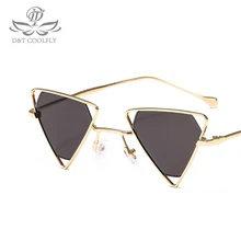 Модные треугольные очки, женские, известный бренд, простой дизайн, винтажные, трендовые солнцезащитные очки, белые, черные, UV400