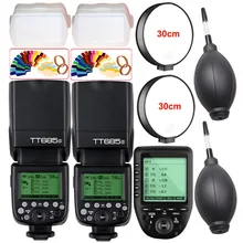 2x Godox TT685S 2 4G HSS 1 8000s TTL Camera Flash XPro S Trigger for Sony