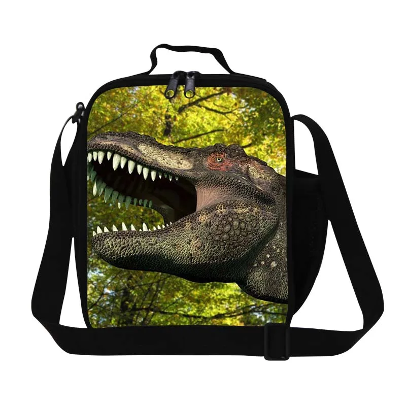 Dispalang Trendy Animal Dinosaur Children Lunch Bag Mens Small Thermal Food Bag Jurassic Lunch Box For Boys Lancheira Picnic Bag boys-lunch-bag