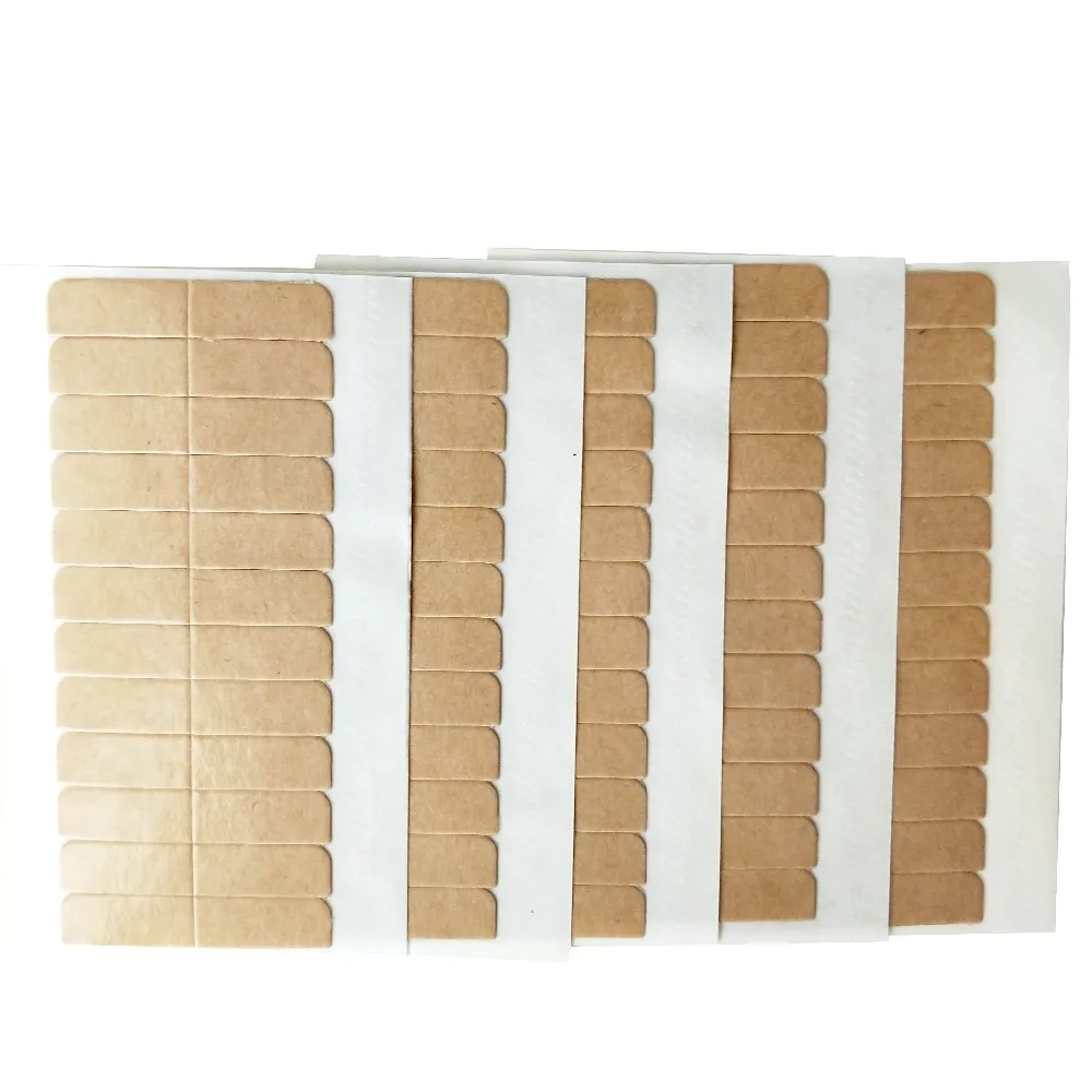 12pcs/sheet 0.8*4CM 60tabs SUPER HAIR TAPE adhesive Double Side Tapes for Tape Hair Extensions ATTACHING
