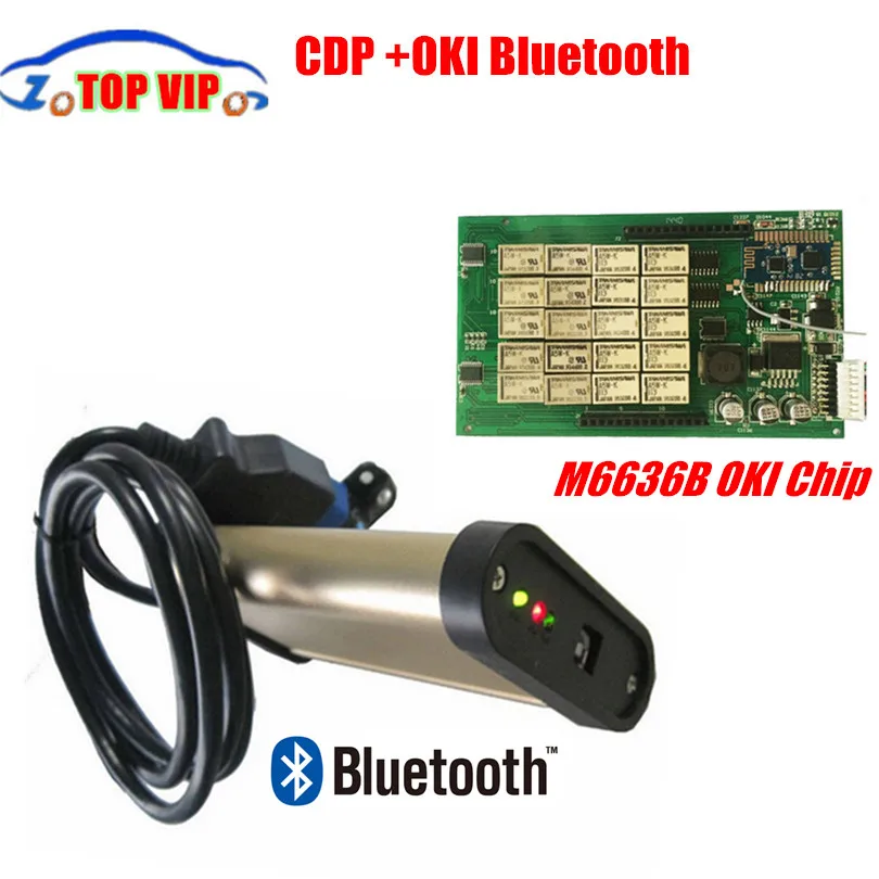 Цена за 2 шт./лот новые V2013.03 OBD2 сканер TCS CDP PRO инструмент диагностики авто COM с Bluetooth CDP OKI микросхеме (M6636B oki чип) Цена за 2 шт./лот новые V2013.03 OBD2 сканер TCS CDP PRO инструмент диагностики авто COM с Bluetooth CDP OKI микросхеме (M6636B oki чип)
