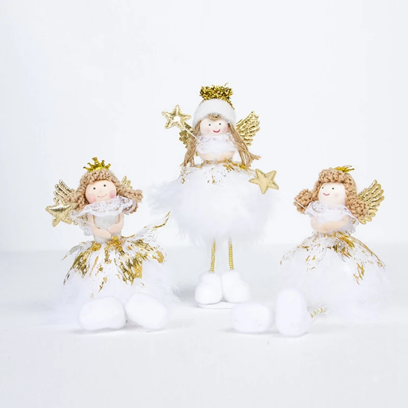 Новая Рождественская Кукла-Ангел игрушка праздник Декор дома настольные украшения Дети друзья лучший подарок фигурки спальня миниатюры