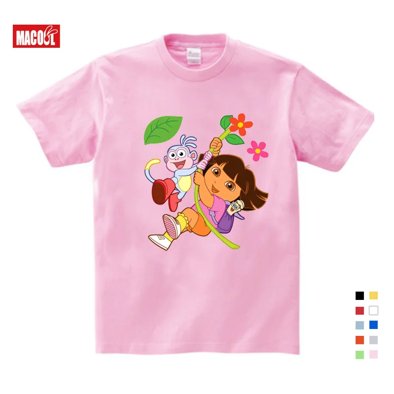 3T-9T Girl Summer Clothes T Shirts Casual Funny Top T Shirt Boys Tops 2018 New T Shirts Kids Toddler Dora Explorer Tee Shirt 3T-9T Girl Summer Clothes T Shirts Casual Funny Top T Shirt Boys Tops 2018 New T Shirts Kids Toddler Dora Explorer Tee Shirt