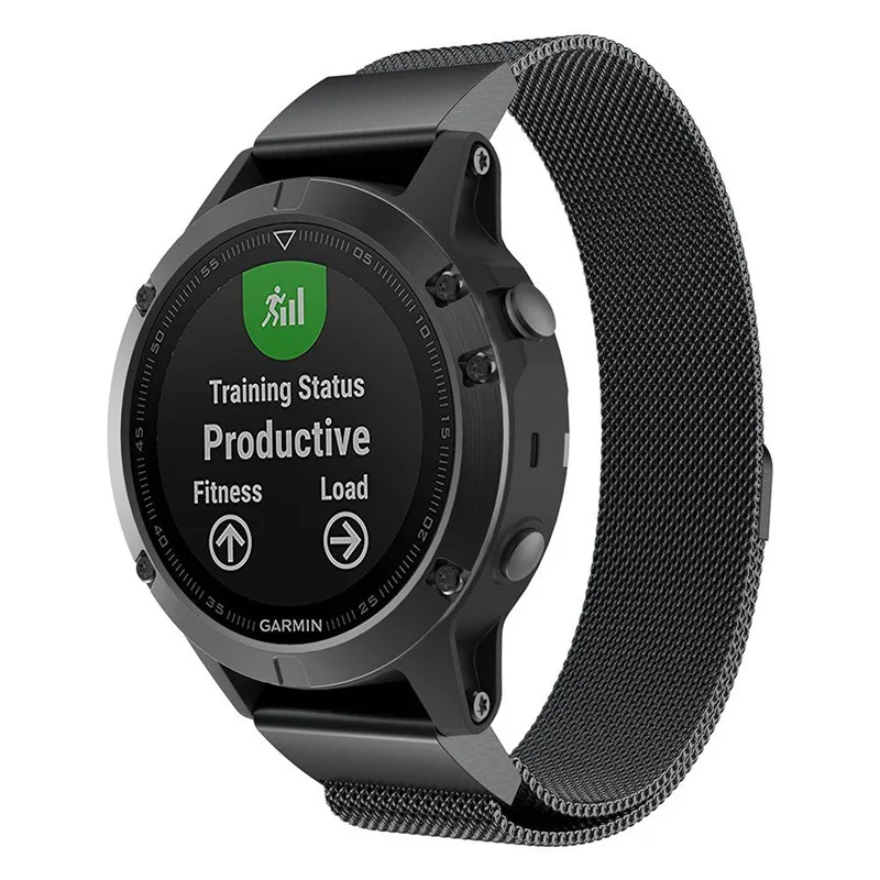 

26MM Quick Release Easy Fit Milanese Loop Stainless Steel band for Garmin Fenix 3 / Fenix 3 HR / Fenix 5X /Foretrex 701/ MK1