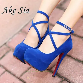 

Spring waterproof platform fine with high heel super high with shallow round head single shoes red wedding shoes lady shoes a021